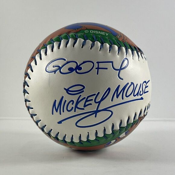 VTG Walt Disney World Fotoball Softball Signed Baseball In Glove Locker Protect - Picture 3 of 8
